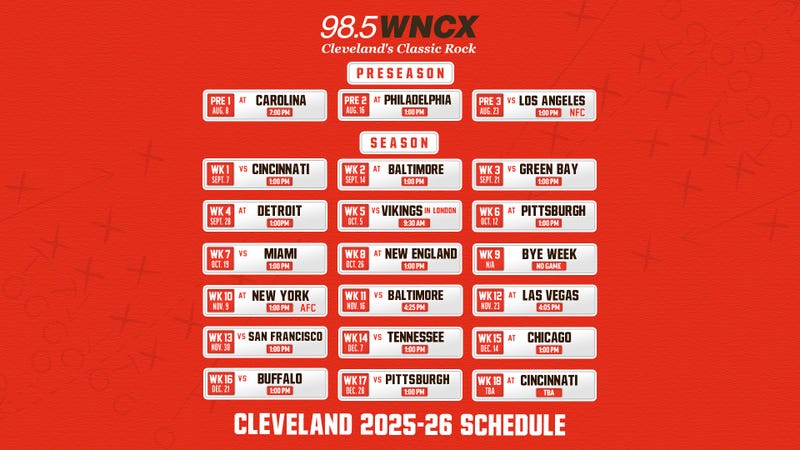 Cleveland Browns Schedule 2024-2025