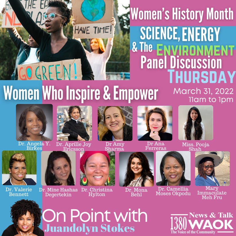 Women's History Month: Science, Energy, and the Environment Panel Discussion