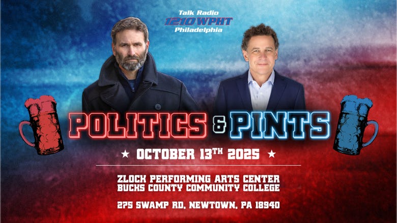 Join Rich Zeoli as he hosts bestselling author and former Navy SEAL Jack Carr for Talk Radio 1210 WPHT’s <em>Politics and Pints</em>.