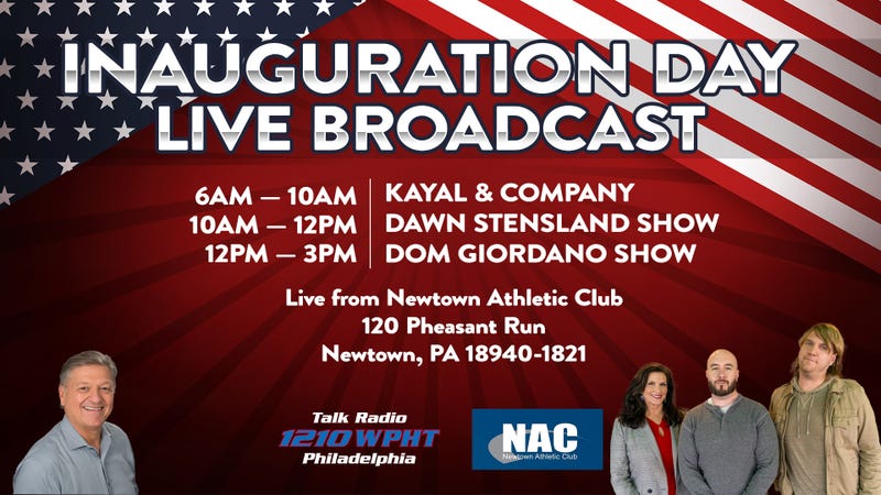 1210 WPHT Inauguration Day Live Broadcast at the Newtown Athletic Club