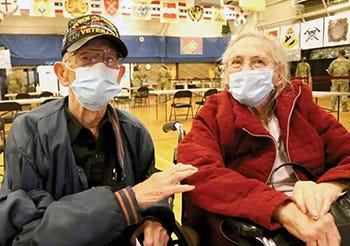World War II veteran Edwin Beck and his wife Fay.