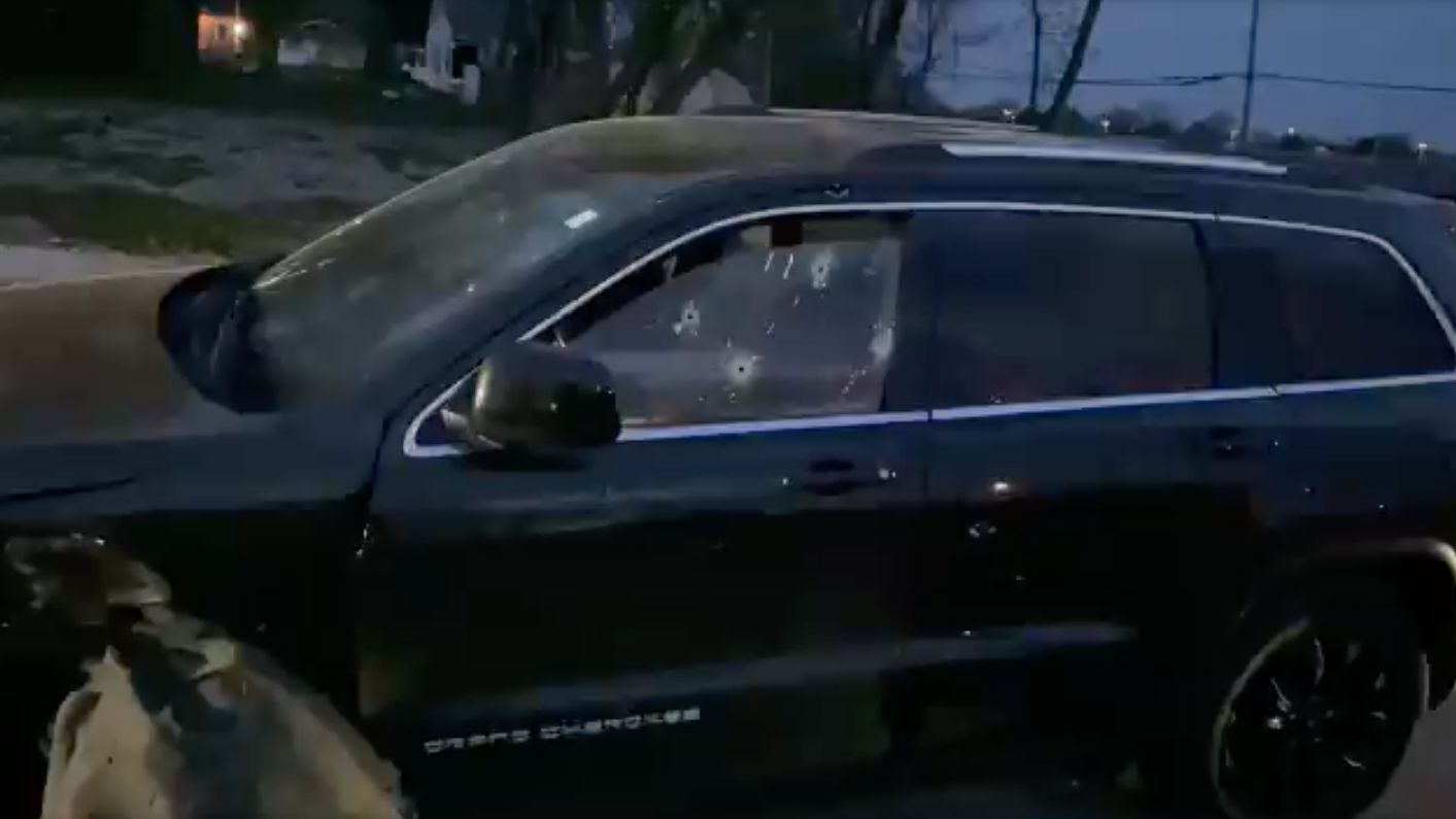 Man hit when his SUV was shot 16 times on Detroit's west side
