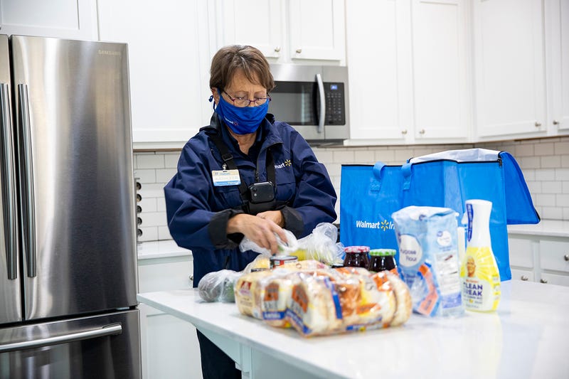 Walmart InHome driver delivers item's to customer's home