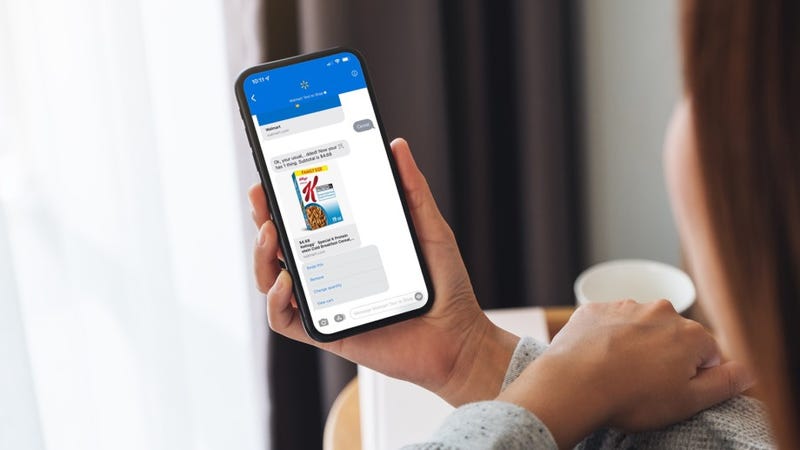 Walmart text to shop