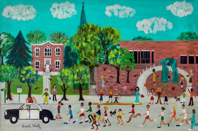 Painting by Carole Wantz