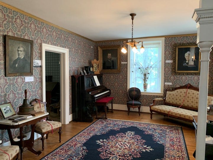 The parlor in the supposedly Haunted Warden’s House Museum in Stillwater Minnesota. It was built in 1853 and served as the home for the wardens of the territorial and state prison. 