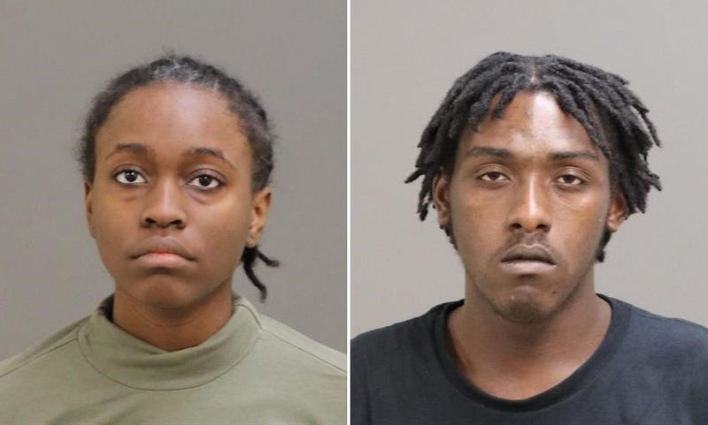 Danasia Kennedy-Johnson, left, and Xavier Tayvione-Demarr Jones
