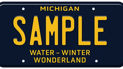 Michigan's iconic 'Water-Winter Wonderland' license plate is making a comeback