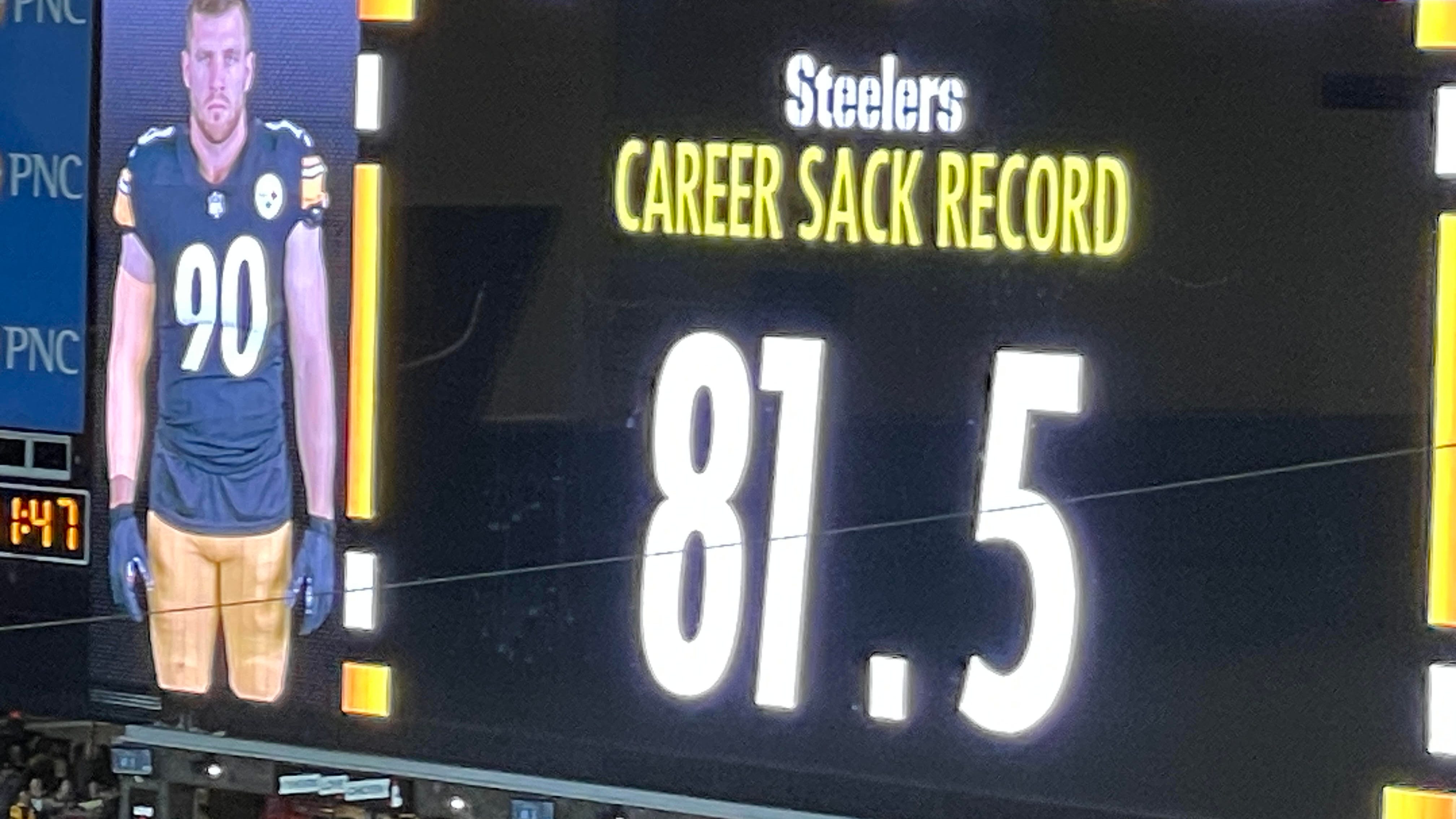 Watt sets Steelers all-time sack record