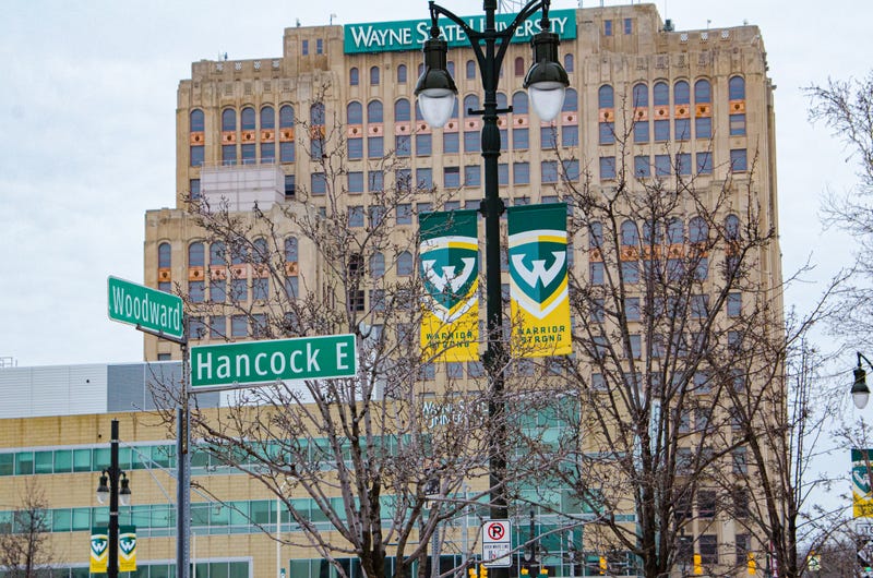 Exterior of Wayne State Welcome Center