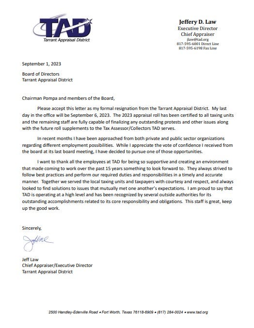 PDF of resignation letter