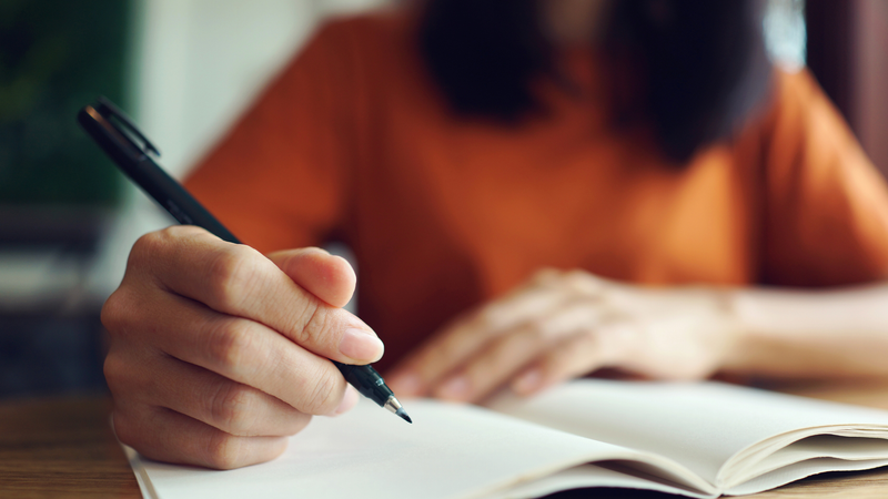 Person writing