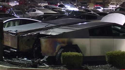 Burned Cybertrucks