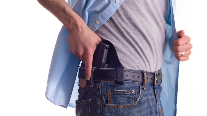 Man with weapon
