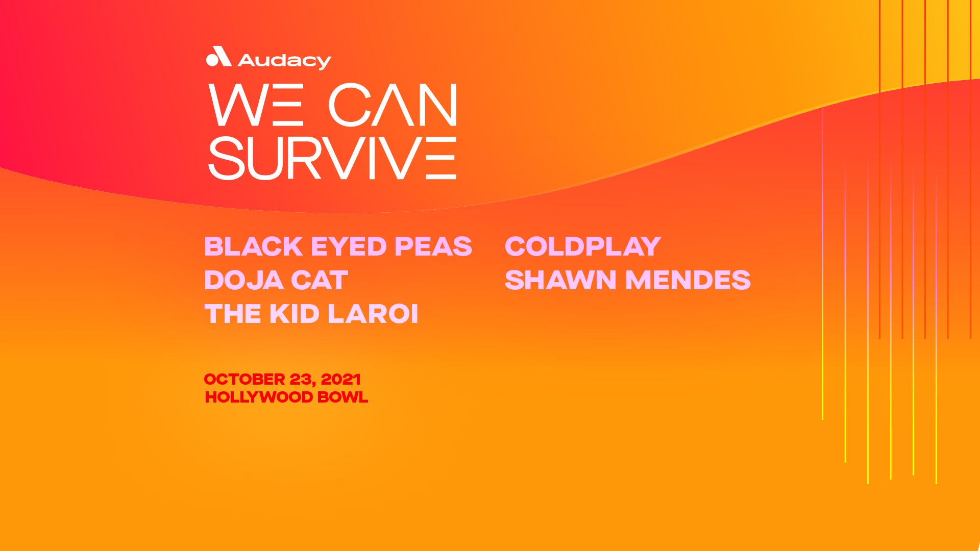 Audacy's 'We Can Survive' tickets are on sale now