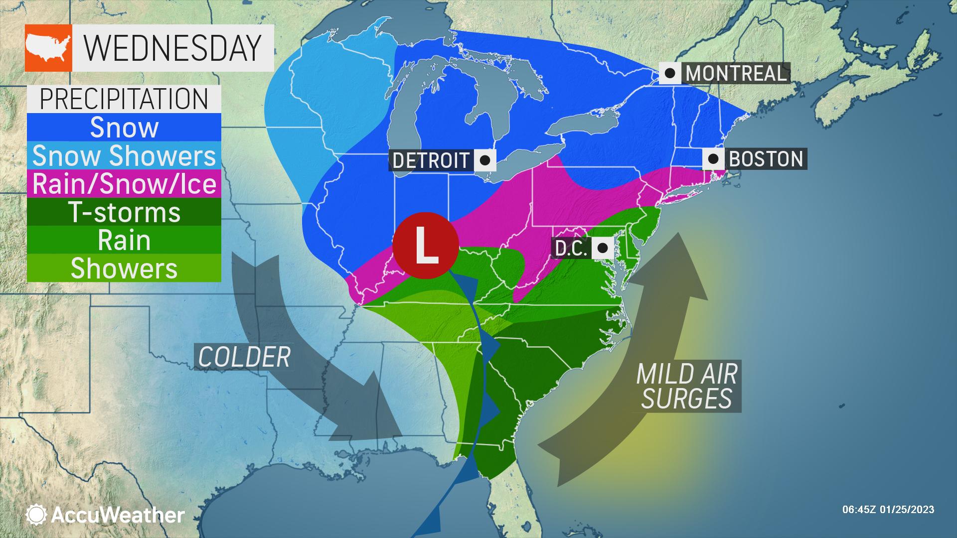 Rain, wind set to hammer NYC, but city will dodge major snowfall as drought continues