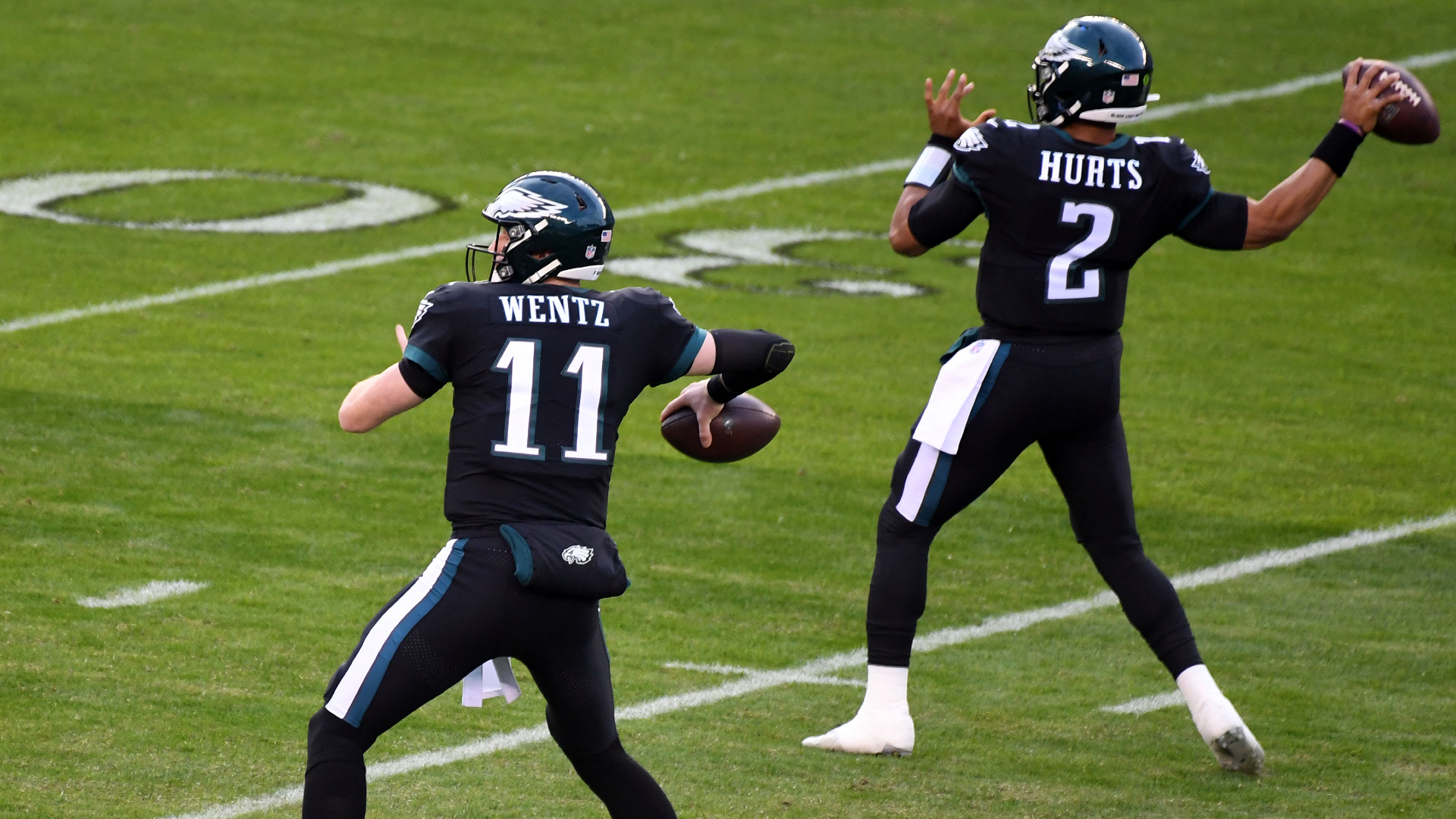 Eagles can’t let money dictate Carson Wentz, Jalen Hurts decision