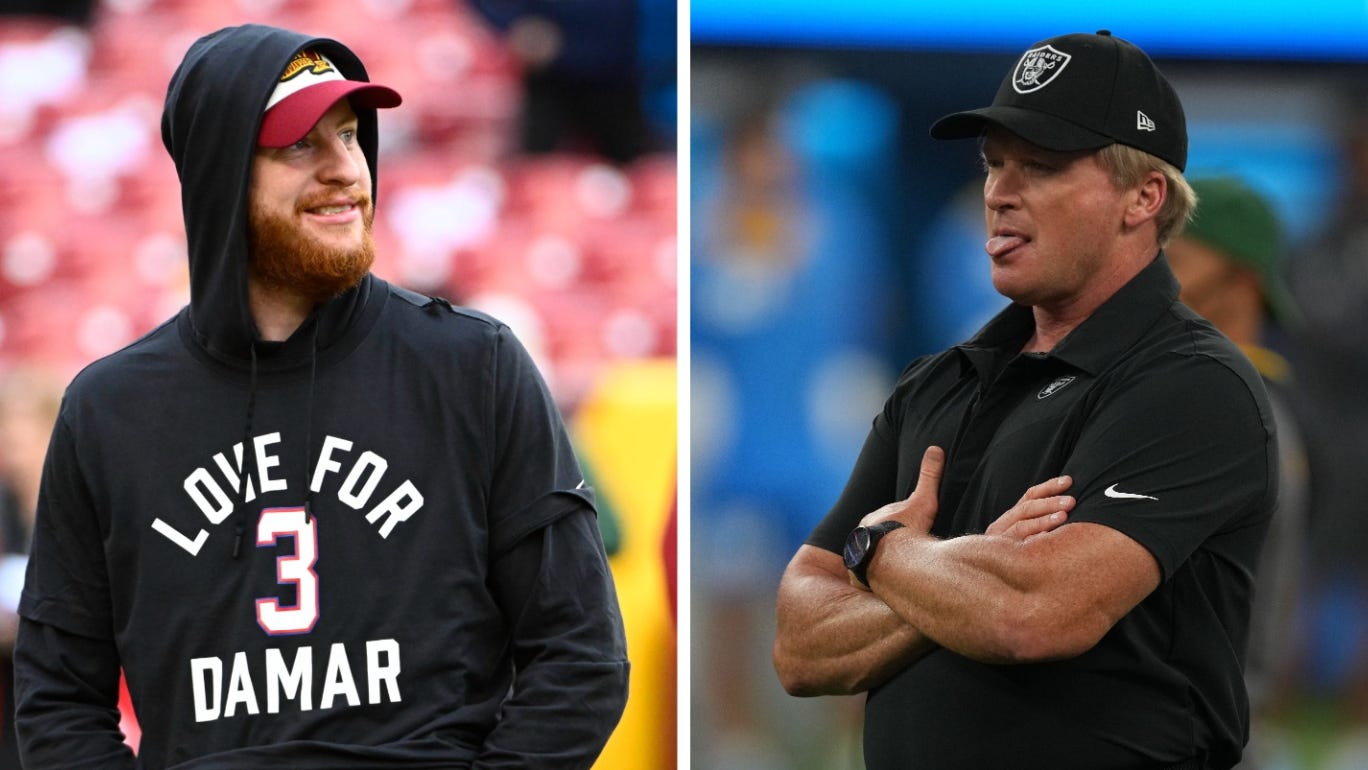 Carson Wentz working with Jon Gruden in hopes of returning to NFL