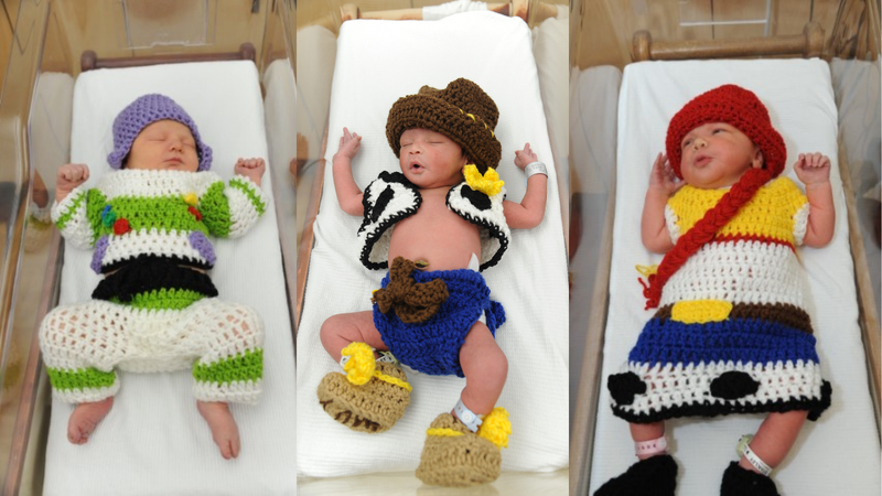 Ellis as “Buzz Light Year,” Santana as “Woody” and Mia as “Jessie”