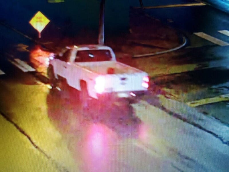 Police search for this white truck in connection with the explosion in Lawrenceville