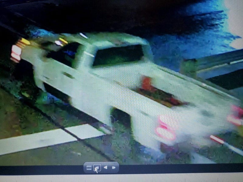 Police search for this white truck in connection with the explosion in Lawrenceville