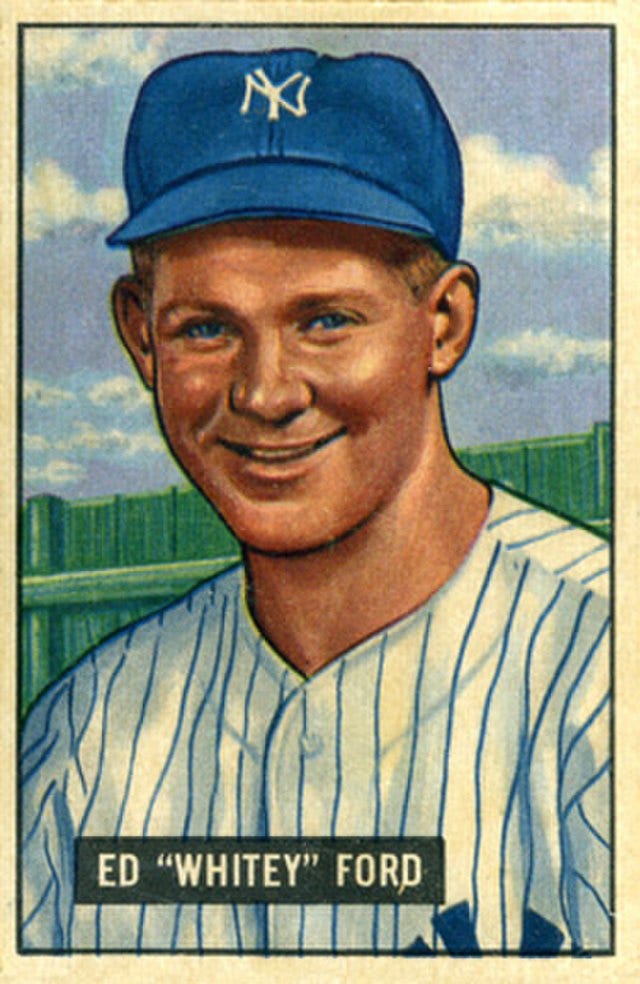 Whitey Ford is one of the greatest players in Yankees history.