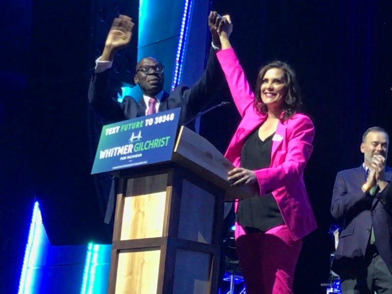 Gov. Gretchen Whitmer and Lt. Gov Garlin Gilchrist