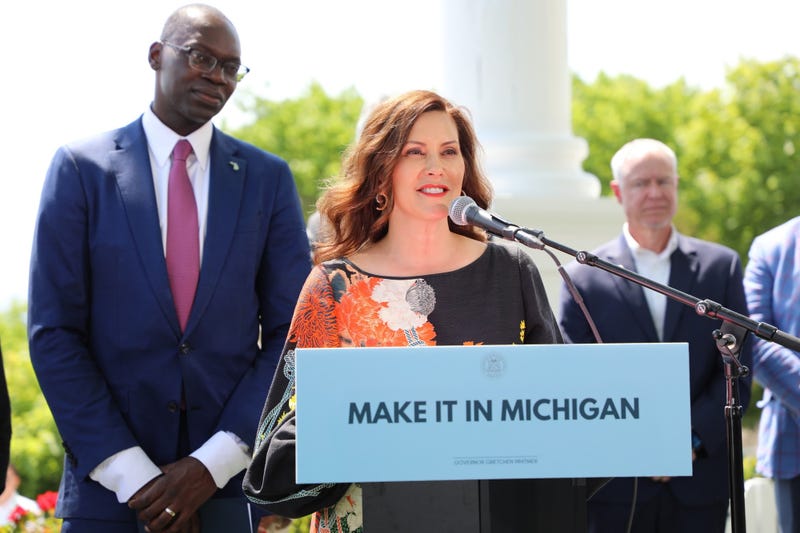 Gretchen Whitmer speaking at Mackinac Policy Conference