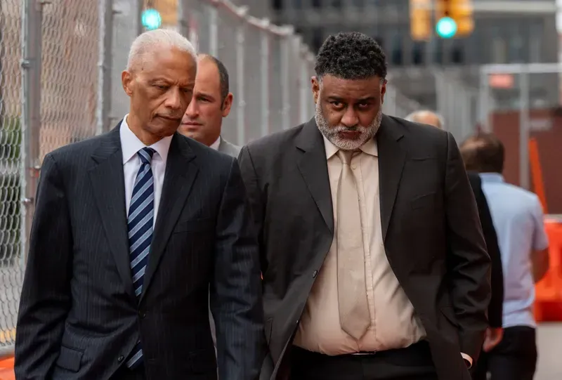 William Smith, right, with his attorney