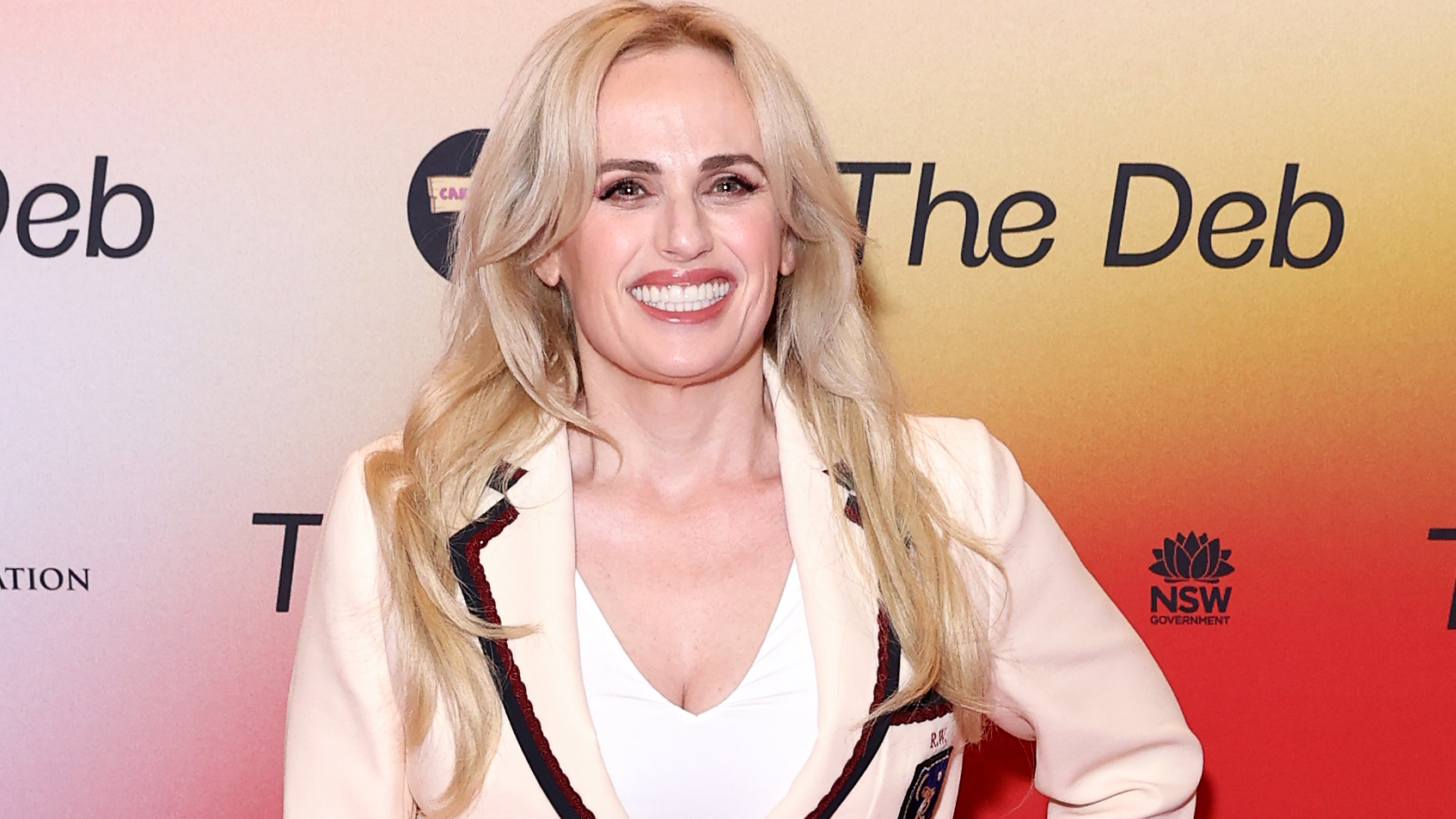PHOTOS: Rebel Wilson, 42, flaunts her figure in a fitted cream power suit