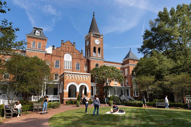 Wilson Hall on Converse University campus