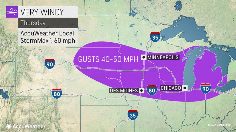 Short bursts of strong winds rocked trees, garbage bins and other outdoor items overnight, but meteorologists warn the windy weather will stick around stronger and longer for most of Thursday in Southeast Michigan.