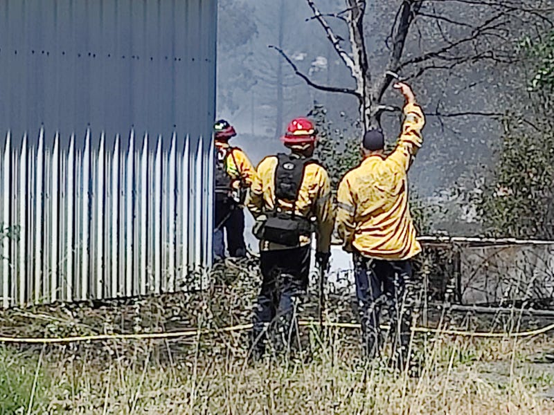 Firefighters battle a blaze in Windsor on Saturday, May 22nd, 2021.