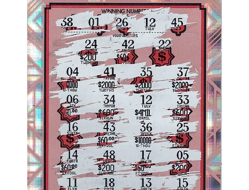 Winning $4 million ticket