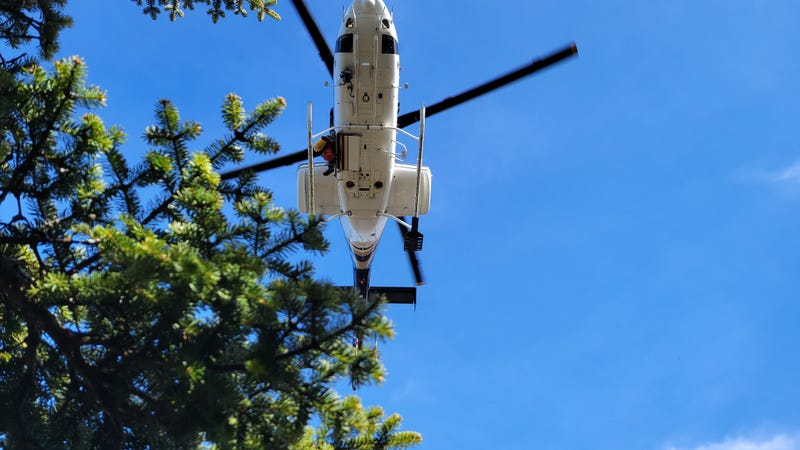 Rangers rescued a 64-year-old hiker on March 31, 2024.