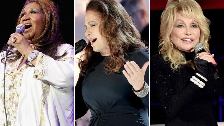 Aretha Franklin, Gloria Estefan, Dolly Parton Make 'USA Today' List of the '100 Women of the Century'