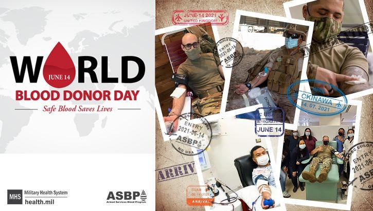 Armed Services Blood Program Donors Keep the World Beating