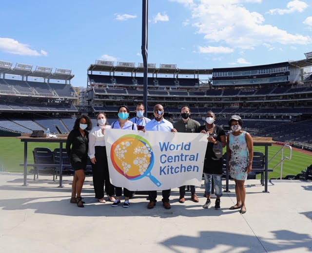 Senator Tim Scott and members of his staff assisted Chef José Andrés and World Central Kitchen package meals last summer