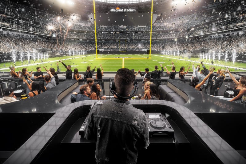 Artist's rendering of the Wynn Field Club coming to Allegiant Stadium for the 2021 season