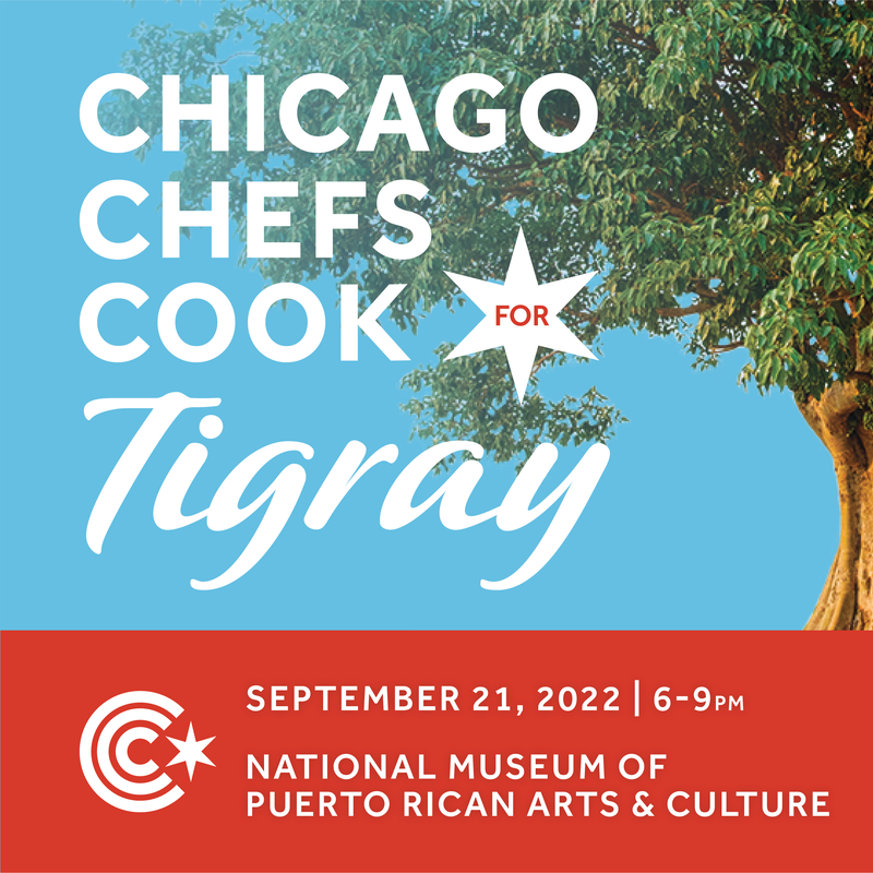 Flyer for Chicago Chefs Cook for Tigray