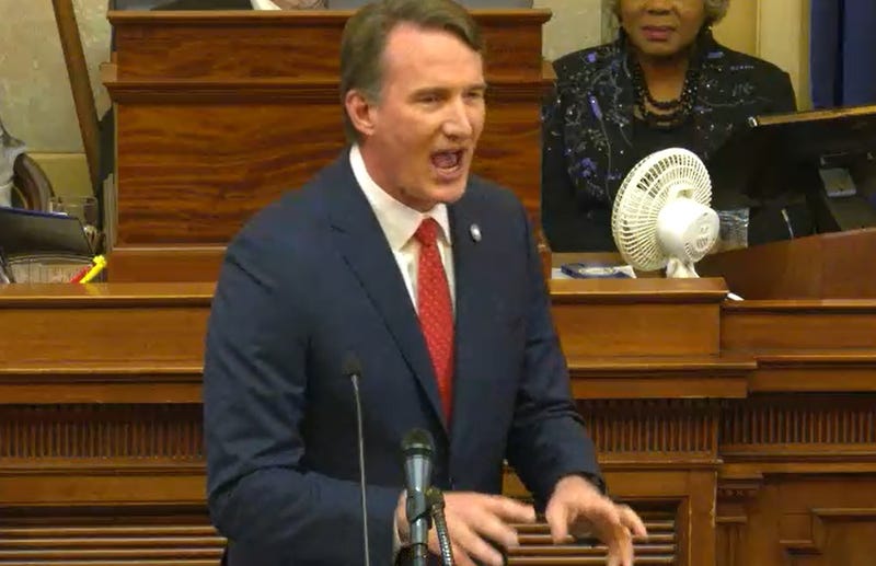 Governor Glenn Youngkin gives the 2023 State of the Commonwealth speech