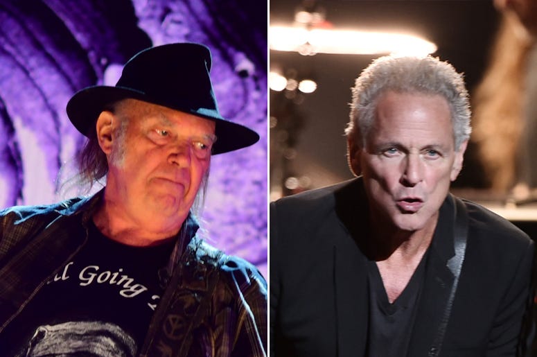 Neil Young and Lindsey Buckingham