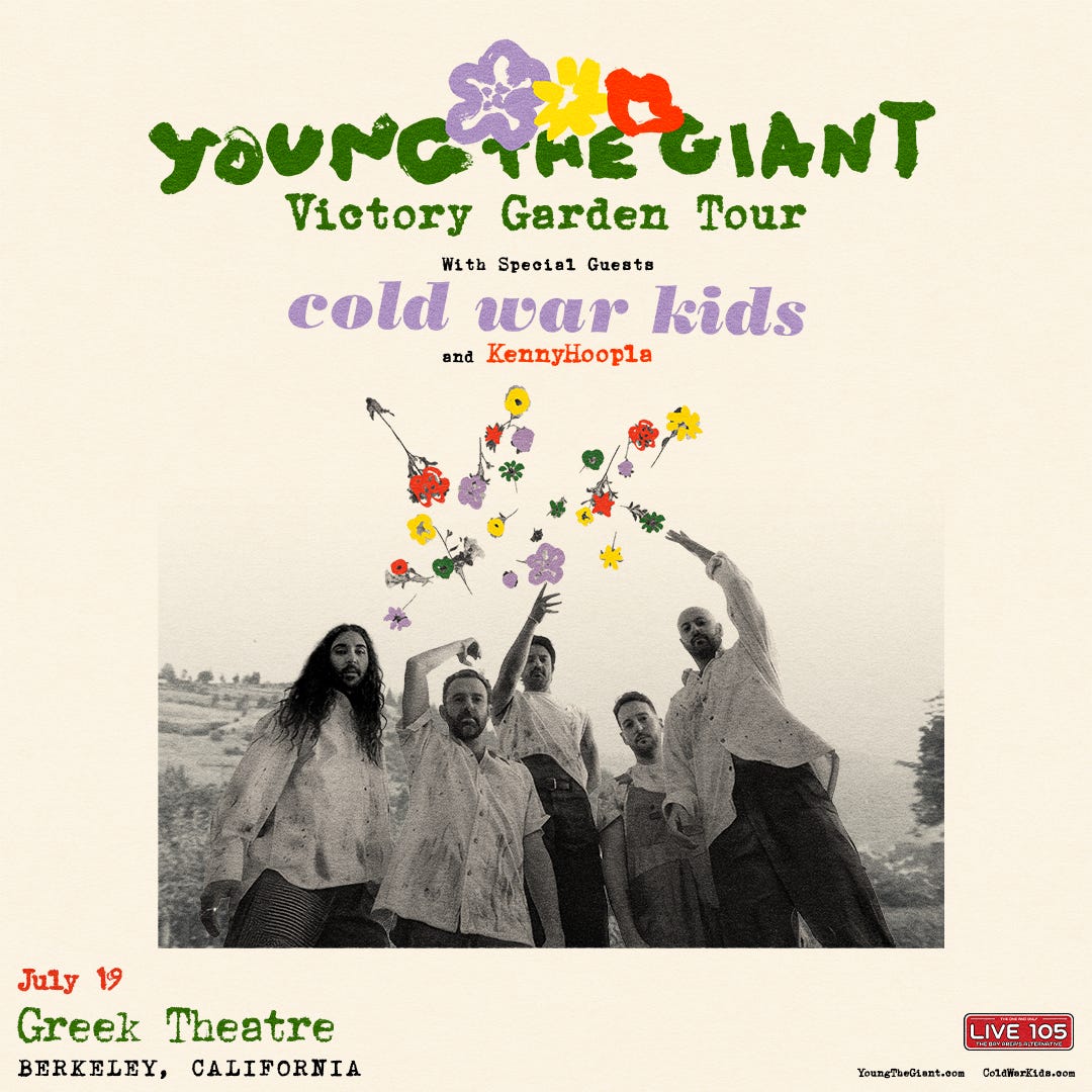 LIVE 105 Presents: Young The Giant- Victory Garden Tour