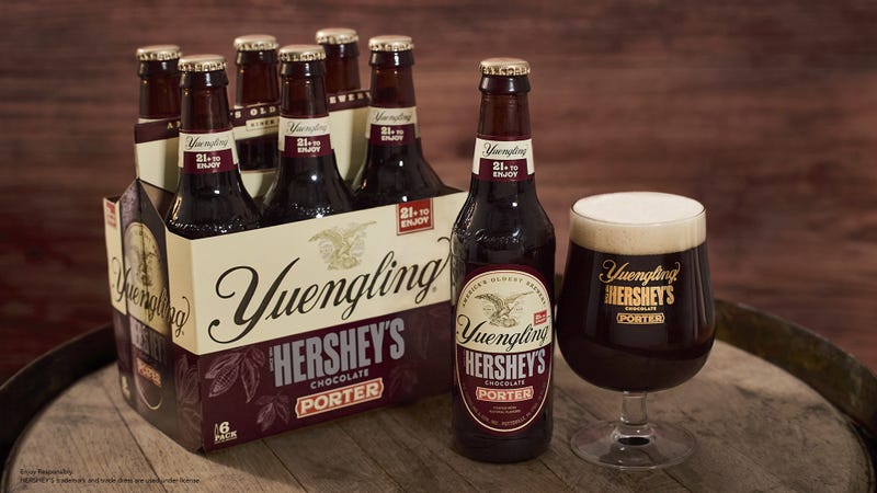 The re-release of Yuengling's Hershey's Chocolate Porter, first released in 2019.