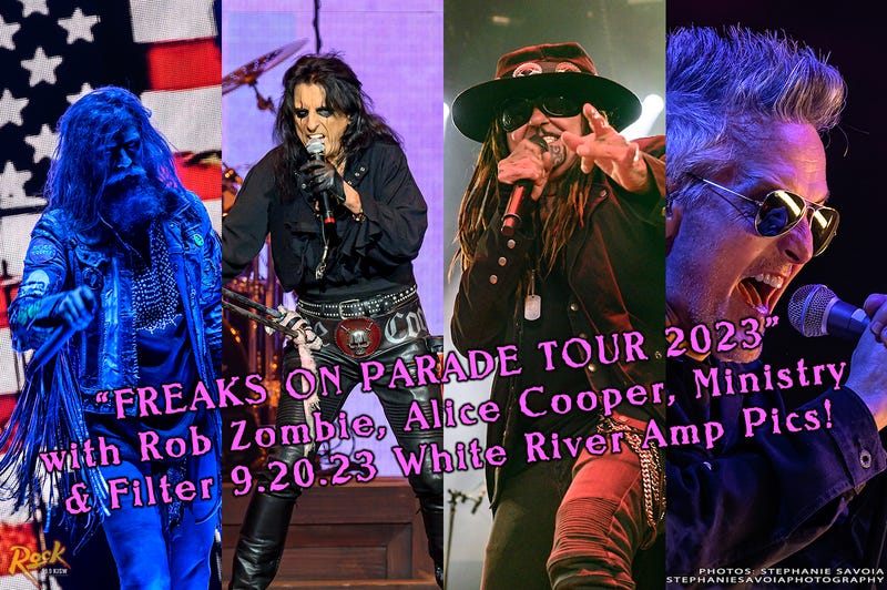 Freaks on Parade Tour 2023 w/ Rob Zombie, Alice Cooper, Ministry and Filter 9.20.23
