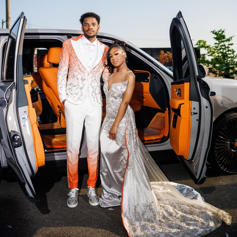 Zahir Harris and his prom date