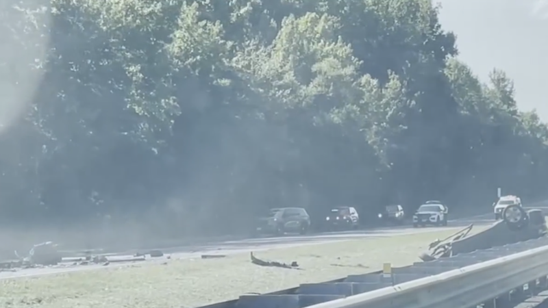 Scene of Route 55 collision in Gloucester County