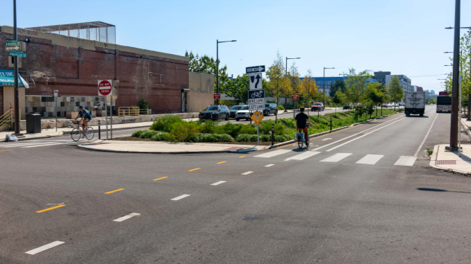 American Street at West Norris Street, October 2023
