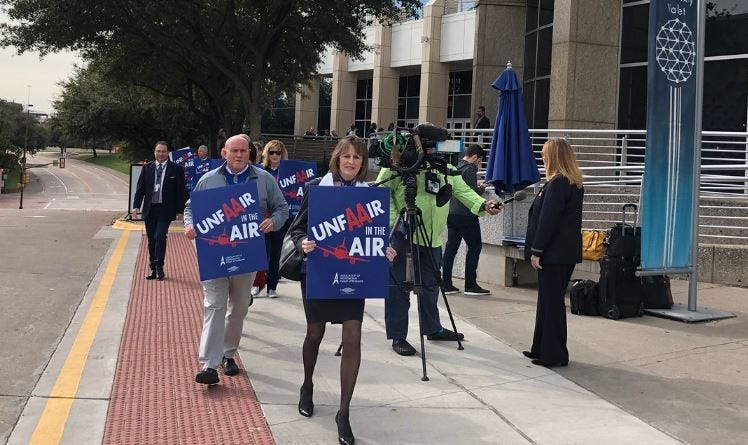 American Airlines Protest