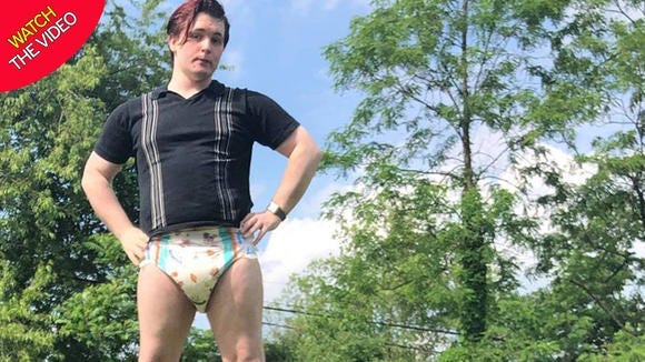 Adult baby struggles to find work as employers don't like him wearing diapers